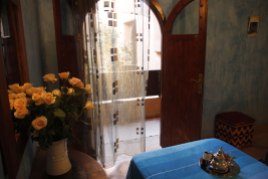 Chambre triple familiale au riad Azenzer, riad de charme à Marrakech